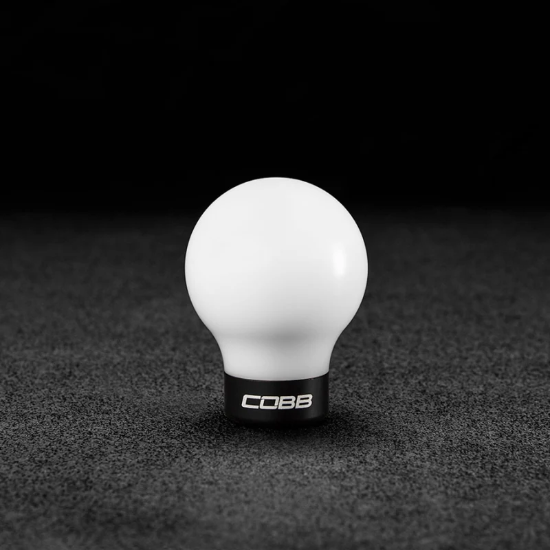Cobb 07-13 Mazdaspeed3 & 06-07 Mazdaspeed6 Shift Knob - White Knob w/Stealth Black Base - Image 4