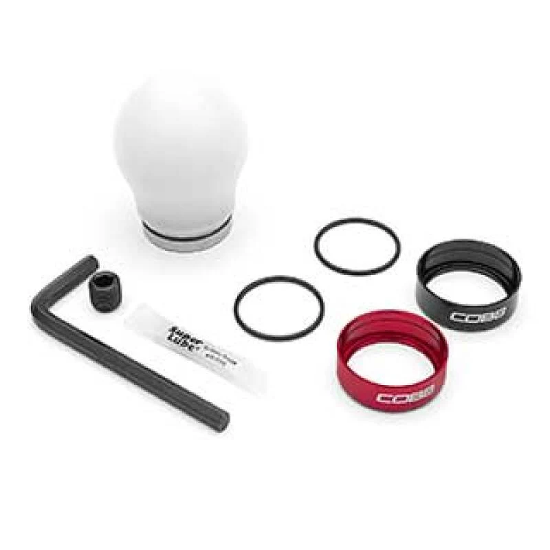 Cobb 12-16 FR-S / 2012+ BRZ / 2017+ GR86 / Focus ST+RS / Fiesta ST Short Weighted COBB Knob - White - Image 2