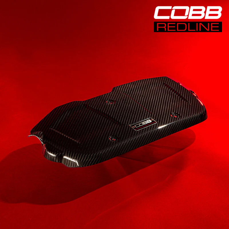 Cobb 15-21 Subaru WRX Redline Carbon Fiber Engine Cover - Gloss Finish - Image 4