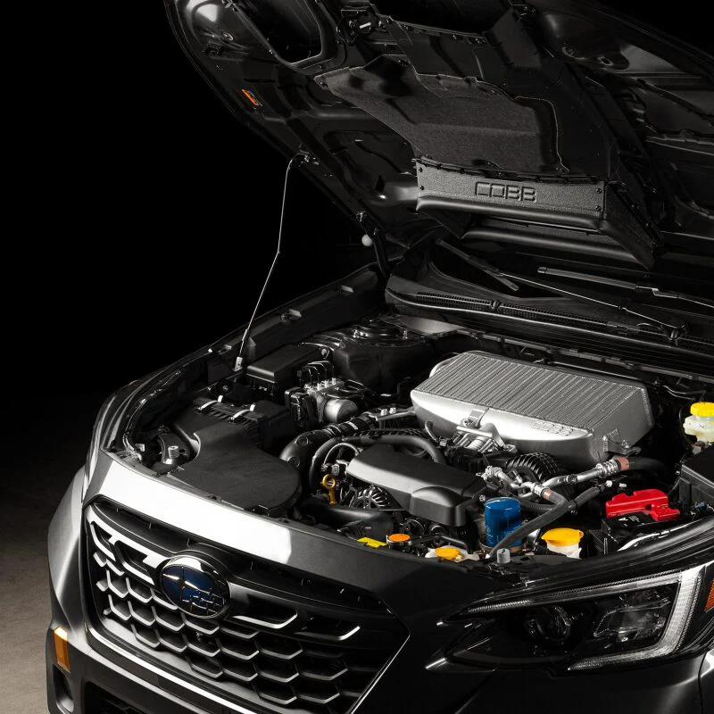 Cobb 20-24 Subaru Outback XT/Legacy XT/OB Wilderness Top Mount Intercooler Kit - Black - Image 3
