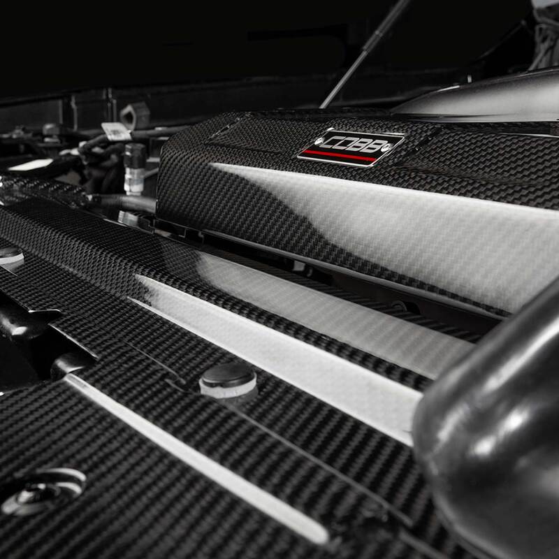 Cobb 21-23 Ford F-150 Ecoboost 3.5/2.7 Raptor/Tremor/Limited Redline Carbon Fiber Radiator Shroud - Image 6