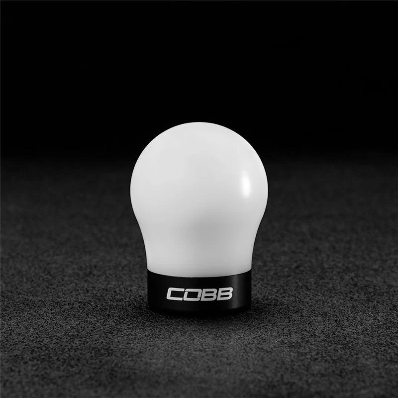 Cobb Ford 13-14 Focus ST/14-15 Fiesta ST White Shift Knob - Black Base - Image 2