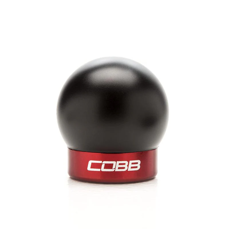 Cobb Ford Mustang Shift Knob Black with Red Base - Image 2