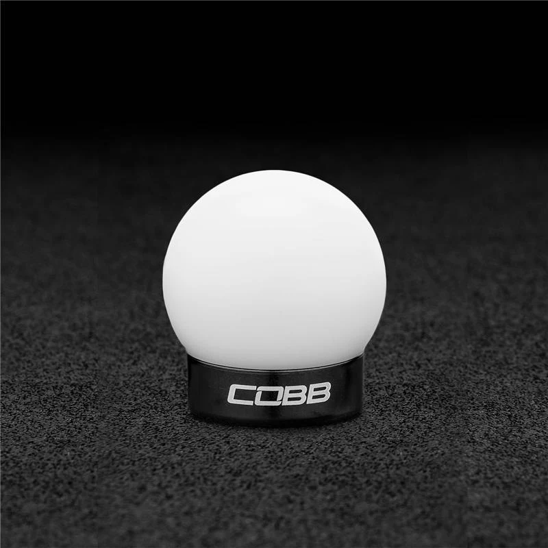 Cobb Ford Mustang Shift Knob White with Black Base - Image 2