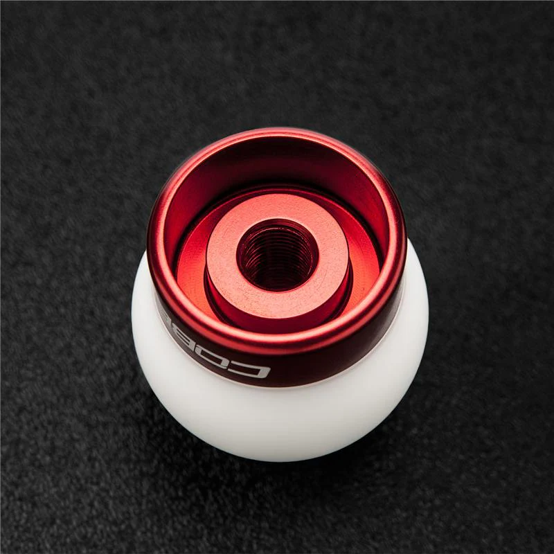 Cobb Ford Mustang Shift Knob White with Red Base - Image 2