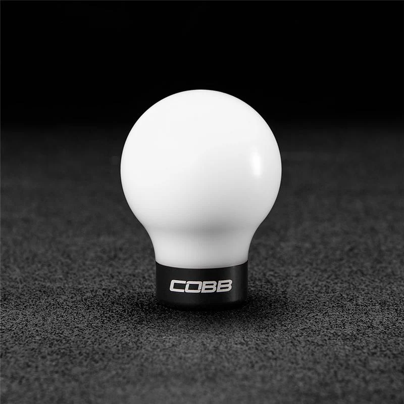 Cobb Subaru 6-Speed COBB Shift Knob - White w/Stealth Black Collar (Non-Weighted) - Image 2