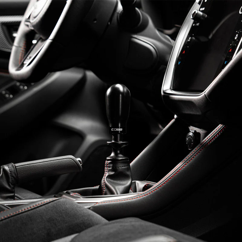 Cobb Subaru 6-Speed Tall Weighted COBB Shift Knob - Black (Incl. Both Red + Blk Collars) - Image 8