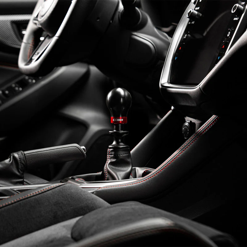 Cobb Subaru 6-Speed Weighted COBB Shift Knob - Black (Incl. Both Red + Blk Collars) - Image 8