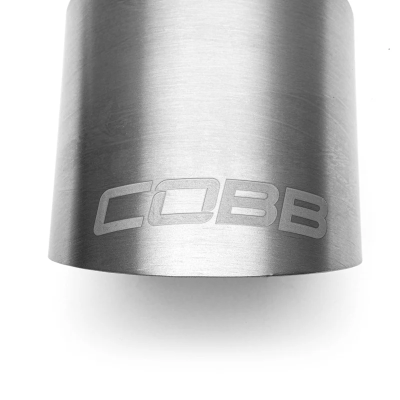 Cobb Volkswagen GTI MK7/MK7.5/MK8 Brushed Titanium Tip Kit - Image 3