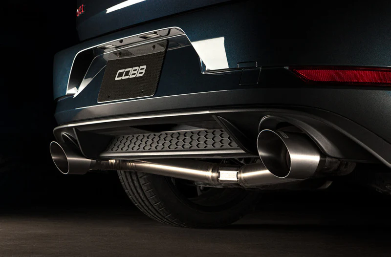 Cobb Volkswagen GTI MK7/MK7.5/MK8 Brushed Titanium Tip Kit - Image 5