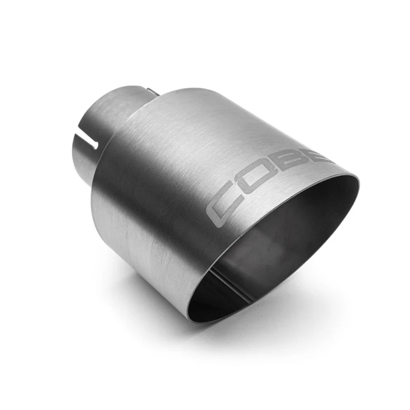 Cobb Volkswagen GTI MK7/MK7.5/MK8 Brushed Titanium Tip Kit - Image 6