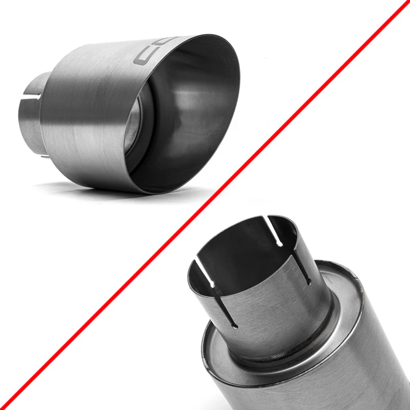 Cobb Volkswagen GTI MK7/MK7.5/MK8 Brushed Titanium Tip Kit - Image 7