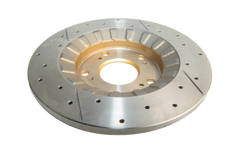 DBA 00-09 Honda S2000 Rear Street Series Drilled & Slotted Rotor w/Gold Hat - Image 2