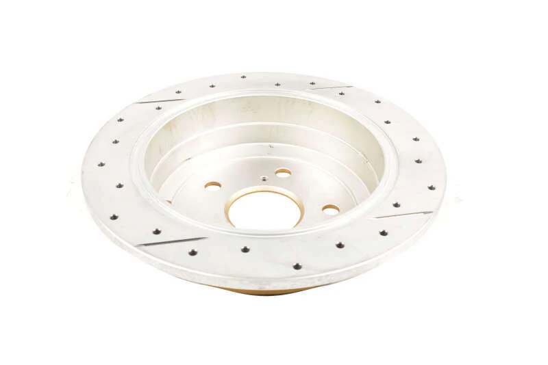 DBA 02-08 Lexus ES300 Rear Street Series Drilled & Slotted Rotor w/Gold Hat - Image 2