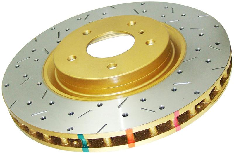 DBA 03-10 Pontiac Vibe Rear Rotor FWD Front 4000 Series Drilled & Slotted Rotor - Image 2