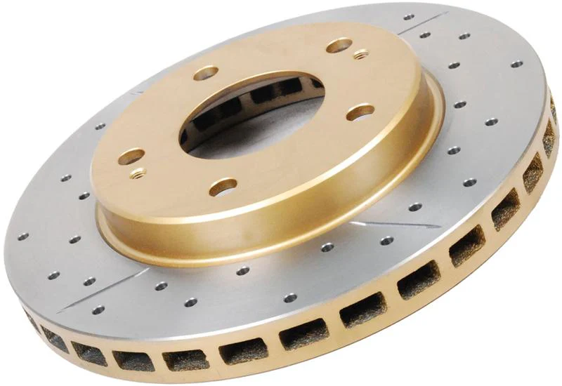 DBA 03-24 Infiniti G35 Standard Brakes Rear Street Series Drilled & Slotted Rotor w/Gold Hat - Image 2