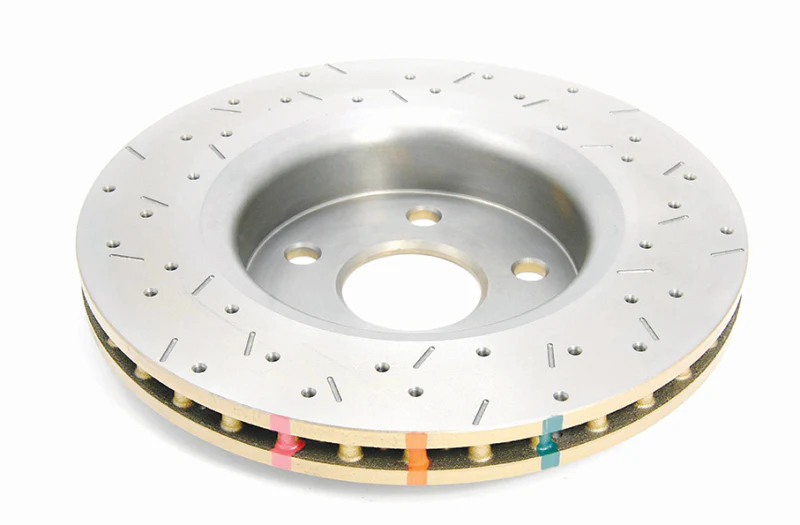 DBA 06-10 Jeep Commander Front 4000 Series Drilled & Slotted Rotor - Image 2