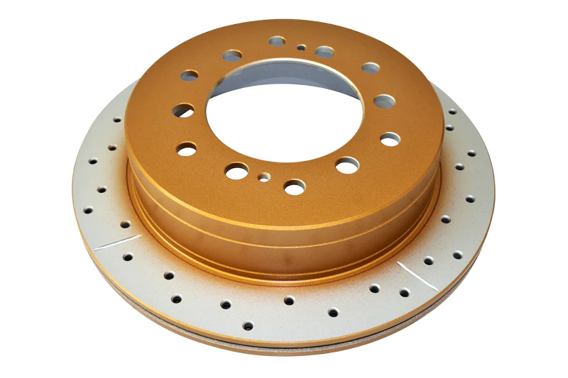 DBA 10-23 Lexus GX460 Rear Street Series Drilled & Slotted Rotor w/Gold Hat - Image 2