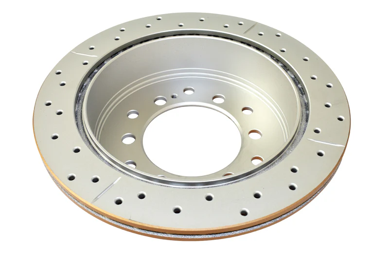 DBA 10-23 Lexus GX460 Rear Street Series Drilled & Slotted Rotor w/Gold Hat - Image 3