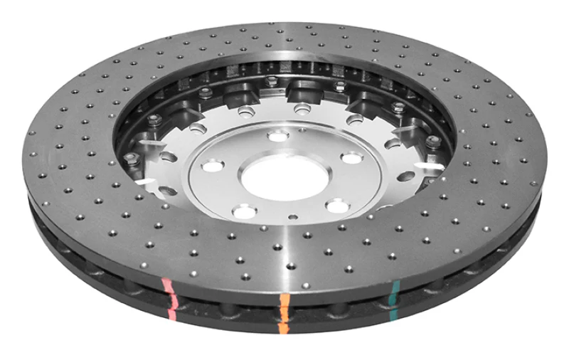 DBA 12-13 Audi TT Quattro RS (370mm Front Rotor) Front 5000 Series Drilled Rotor w/Silver Hat - Image 2