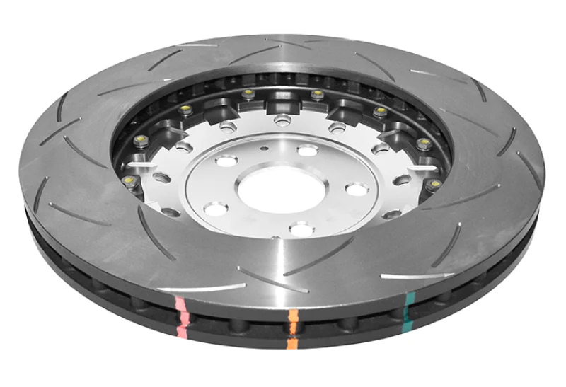 DBA 12-13 Audi TT Quattro RS (370mm Front Rotor) Front 5000 Series Slotted Rotor w/Sliver Hat - Image 2
