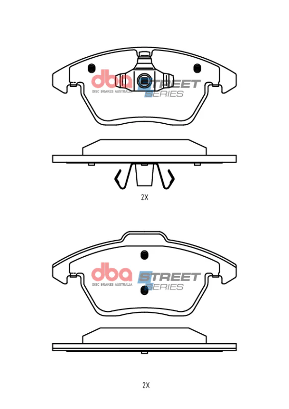 DBA 13-24 Scion FR-S (w/292mm Front Rotor) Front Street Series Brake Pads - Image 4