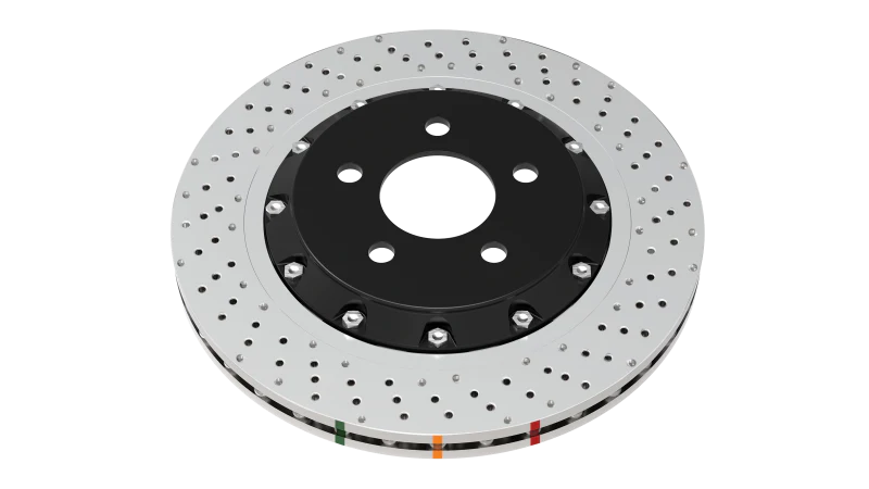 DBA 14-18 Audi RS7 Iron Rotors Front 5000 Series Drilled & Slotted Rotor w/Silver Hat - Image 5