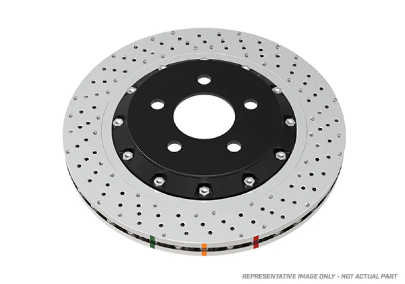 DBA 14-20 Audi A6 Front 5000 Series Drilled and Slotted Rotor w/Silver Hat