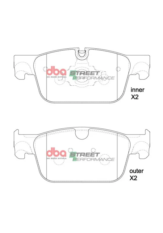 DBA 19-22 Volvo S60 (322mm Front Rotor) Rotor Front SP Performance Brake Pads - Image 5