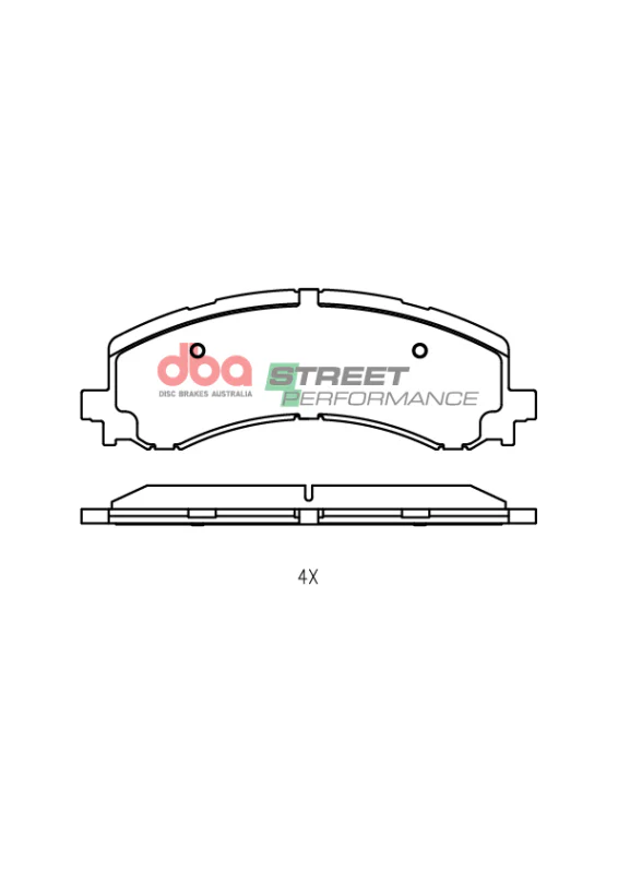 DBA 21-23 Ford F-150 (Excl Max Towing) Front SP Performance Brake Pads - Image 4