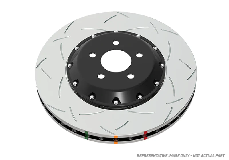 DBA 94-04 Ford Mustang Cobra Models Front 5000 Series Slotted Rotor w/Black Hat