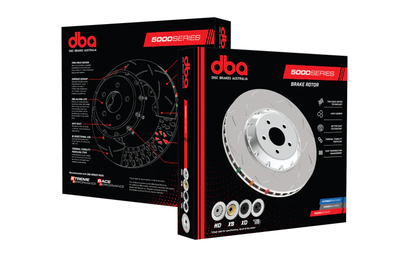 DBA 94-04 Ford Mustang Cobra Models Front 5000 Series Slotted Rotor w/Black Hat - Image 5