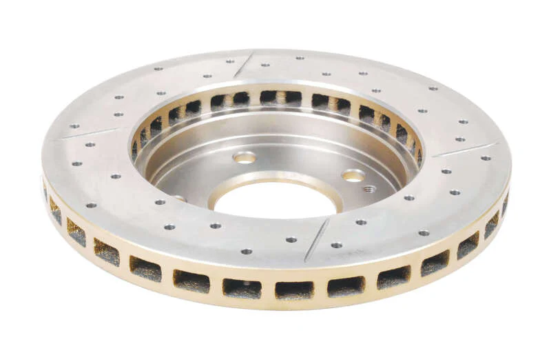 DBA 95-05 Chrysler Sebring Rear Rotor Front Street Series Drilled & Slotted Rotor w/Gold Hat - Image 2