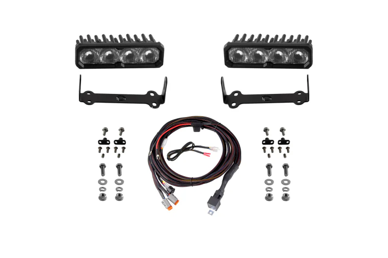 Diode Dynamics 2014-2024 Toyota 4Runner SS6 Sport LED Kit Yellow Driving 3000K - Image 2