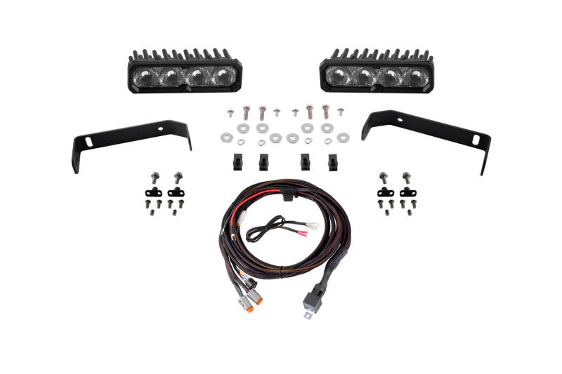 Diode Dynamics 2019-2021 Ford Ranger SS6 Sport LED Kit Yellow Driving 3000K - Image 3