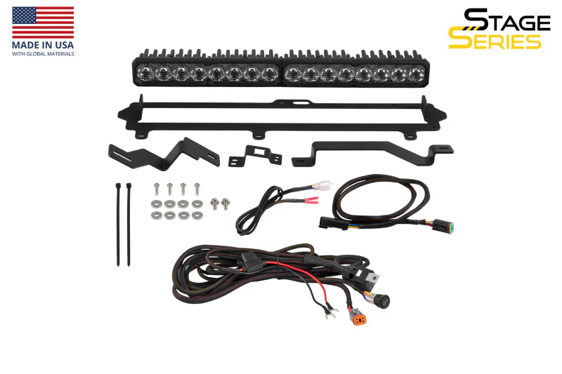 Diode Dynamics 2022-2026 Toyota Tundra Pro Grille SS20 Pro LED Kit White Combo 6000K - Image 4