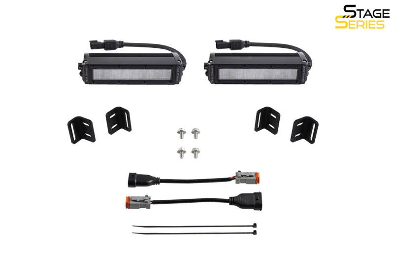 Diode Dynamics 2022 Toyota Tundra SS6 LED Fog Light Kit - Amber Wide - Image 3