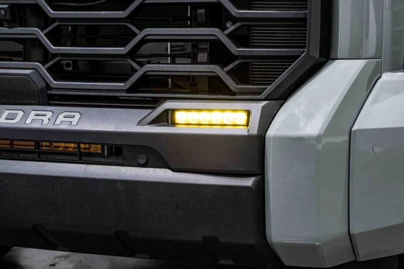 Diode Dynamics 2022 Toyota Tundra SS6 LED Fog Light Kit - Amber Wide - Image 4