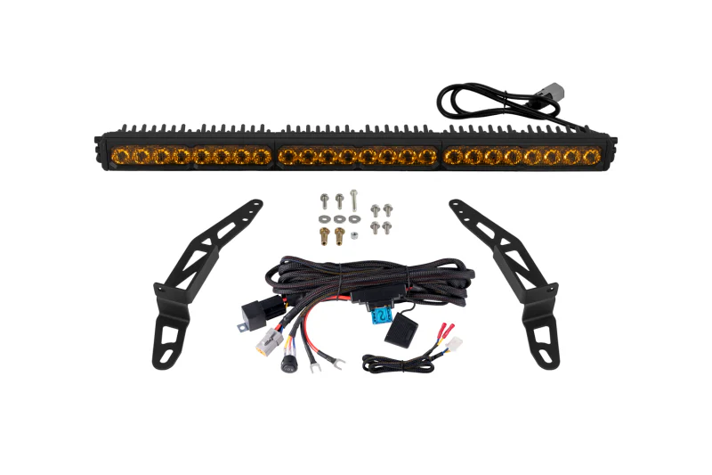 Diode Dynamics Jeep 2018 SS30 Bumper LED Kit Sport Yellow Combo