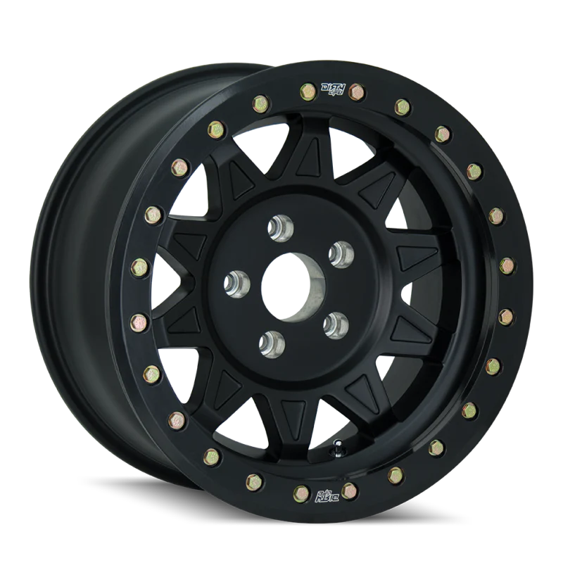 Dirty Life 9302 Roadkill Race 17x9/6x139.7 BP/-14mm Offset/106mm Hub Matte Black Wheel - Beadlock - Image 2