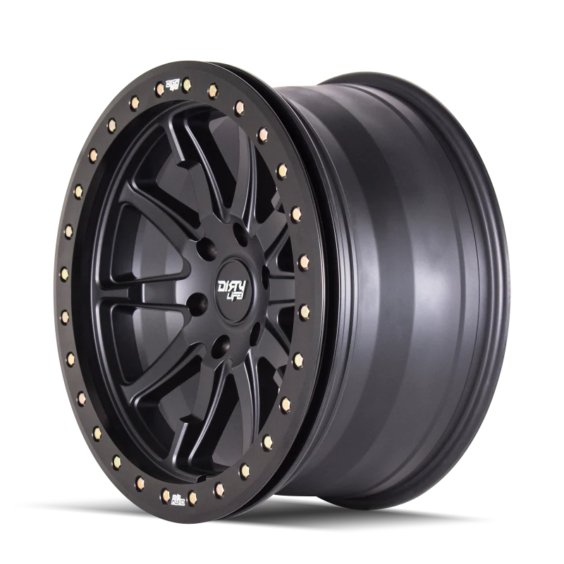 Dirty Life 9304 DT-2 20x9 / 5x139.7 BP / 12mm Offset / 87.1mm Hub Matte Black Wheel - Beadlock - Image 2