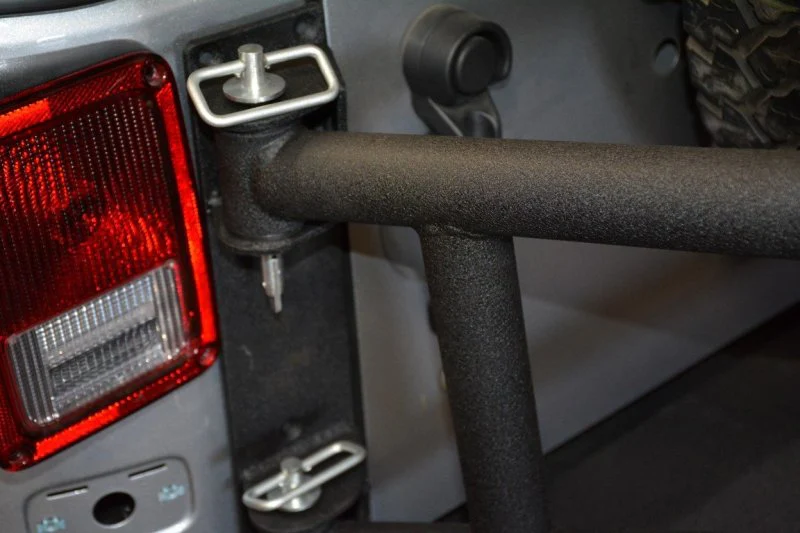 DV8 Offroad 07-18 Jeep Wrangler Body Mounted Tire Carrier - Image 15