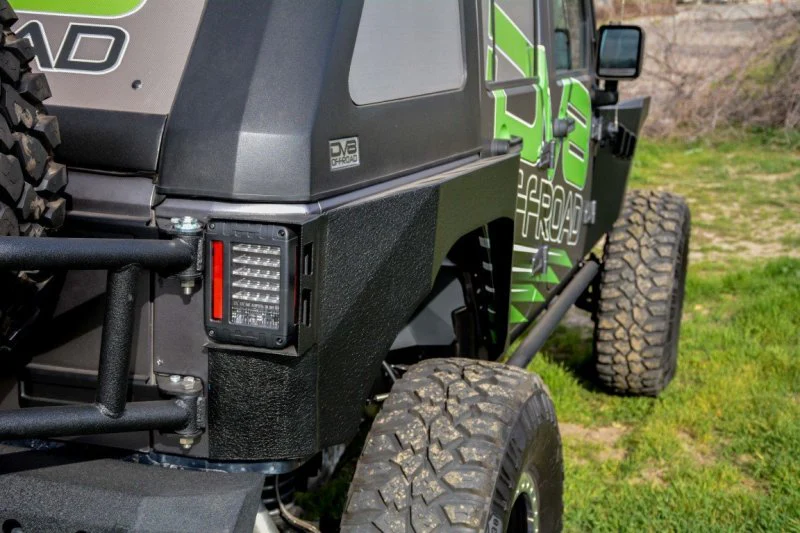 DV8 Offroad 07-18 Jeep Wrangler Body Mounted Tire Carrier - Image 16