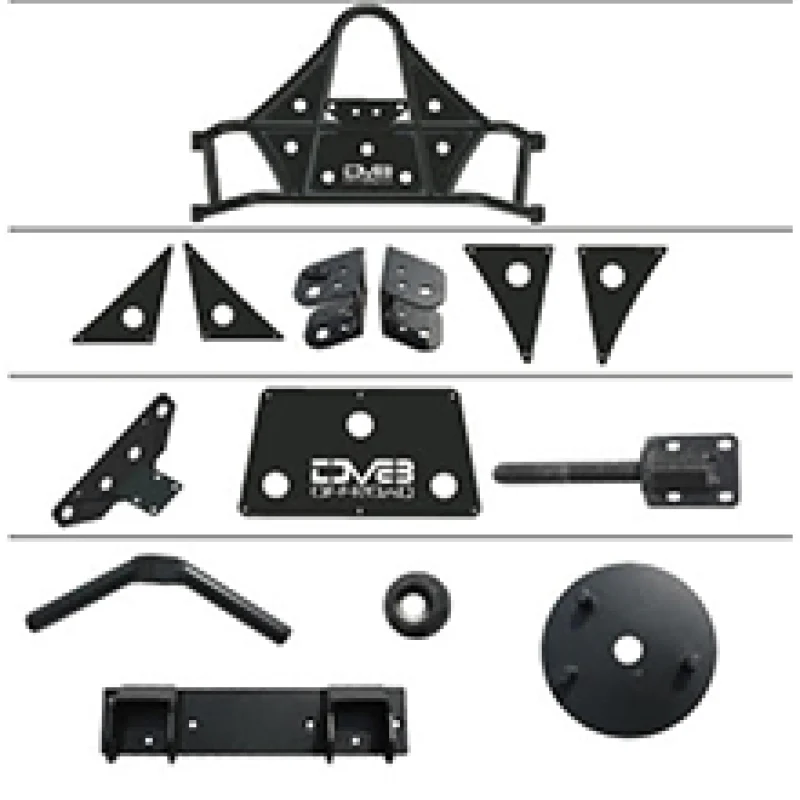DV8 Offroad 07-18 Jeep Wrangler Body Mounted Tire Carrier - Image 17