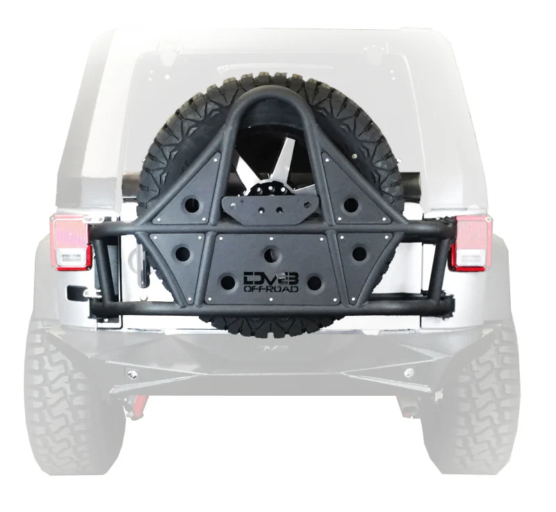 DV8 Offroad 07-18 Jeep Wrangler Body Mounted Tire Carrier - Image 2