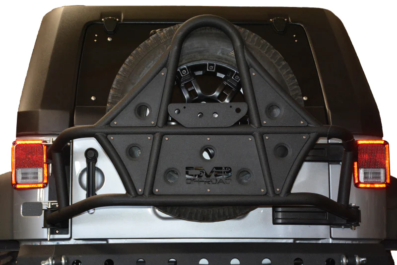 DV8 Offroad 07-18 Jeep Wrangler Body Mounted Tire Carrier - Image 4