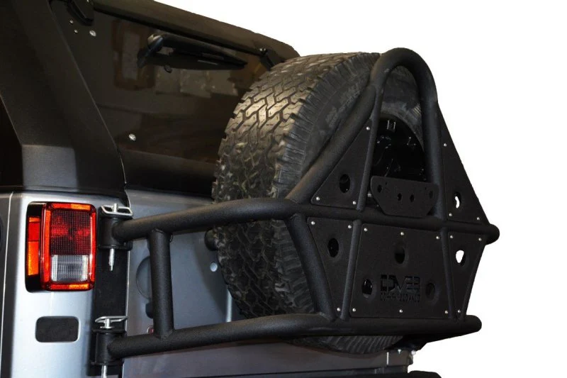 DV8 Offroad 07-18 Jeep Wrangler Body Mounted Tire Carrier - Image 9