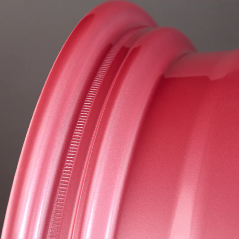 Gram Lights 57DR 18x8.5 +37 5x114.3 Sakura Pink Wheel (w/ Center Cap & No. 21 BK Air Valve) - Image 2
