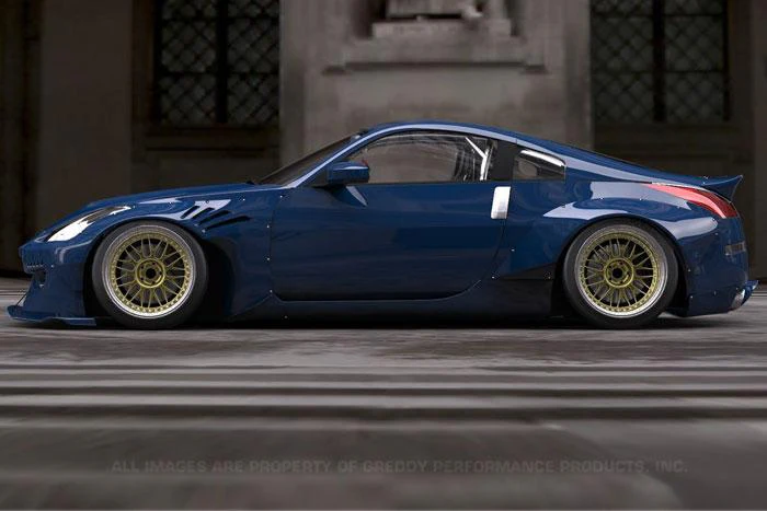 GReddy 03-08 Nissan 350z Rocket Bunny Duck-Tail Rear Wing Ver. 2 - Image 4