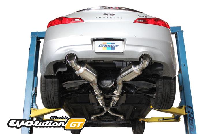 GReddy 07-14 Infiniti G37 Evolution (RWD ONLY) GT 304SS Cat-Back Exhaust - Image 4